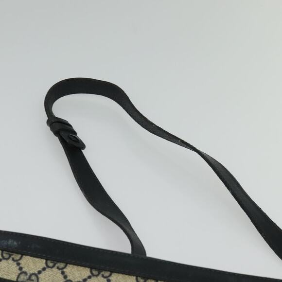 GUCCI GG Supreme Sherry Line Shoulder Bag Pvc Navy Gold 41 02 013 - Picture 8 of 16